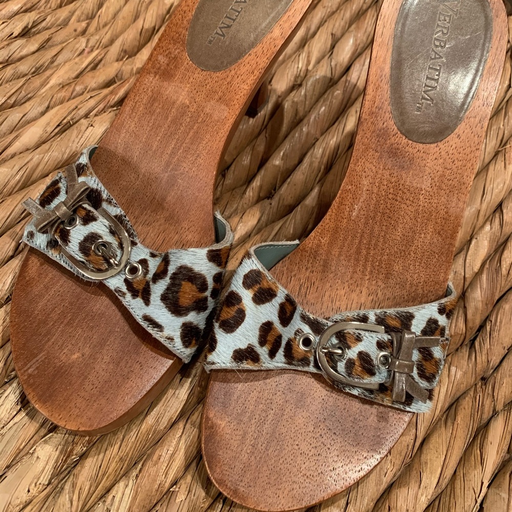 BRAND NEW - Hair on Hide - Low pump heels - Size 8